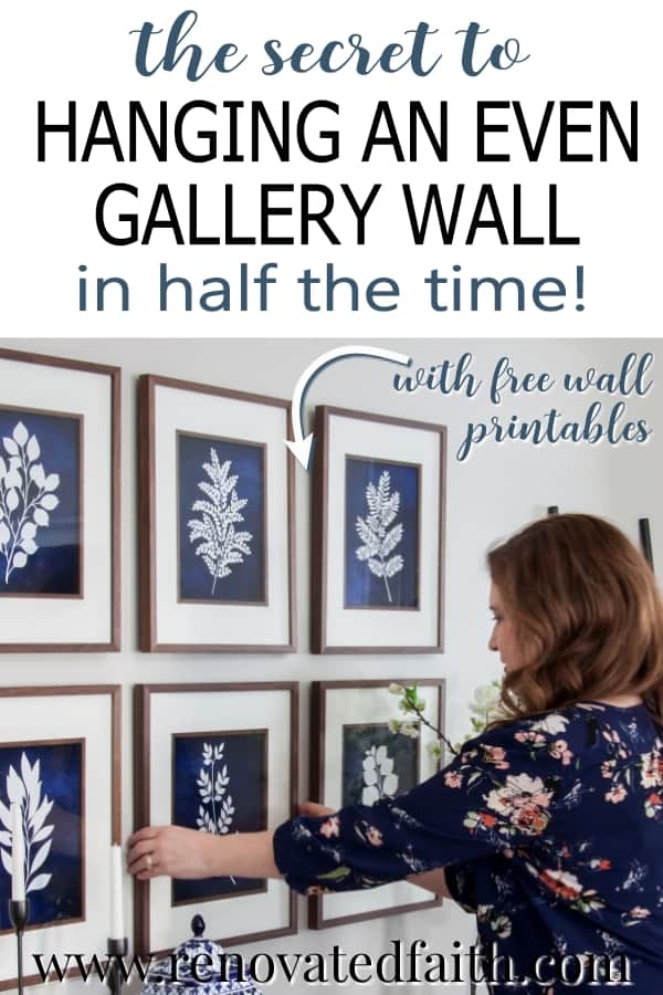 How To Hang Multiple Pictures On A Wall Evenly (Easy Hack!)