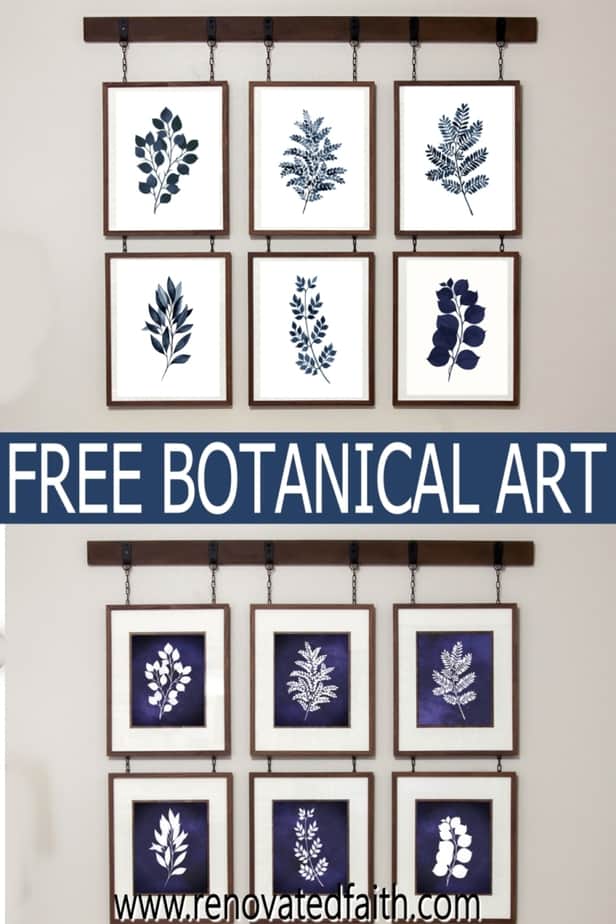 12 Free Blue Botanical Prints (FREE PRINTABLES)