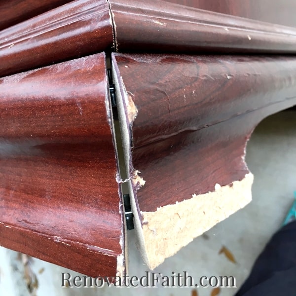 How To Stain Laminate Furniture - A Paint Trick For Changing Fake