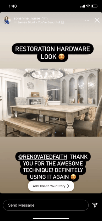 DIY restoration Hardware finish na meblach