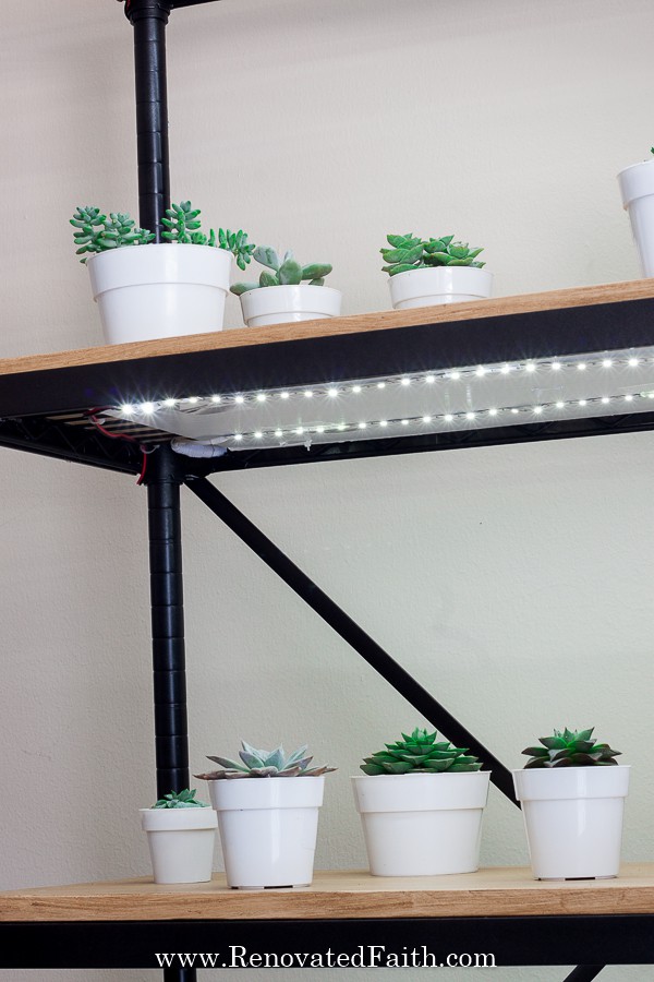 diy grow light stand