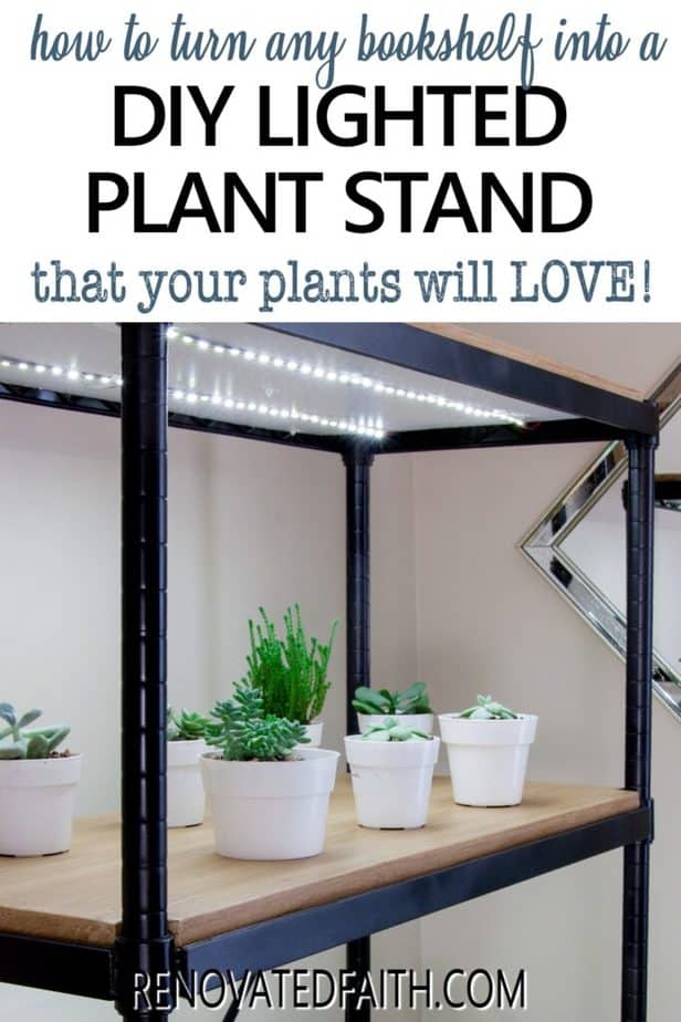 diy grow light stand