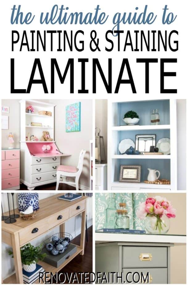 How To Paint Over Laminate Furniture (With Chalk Paint) 