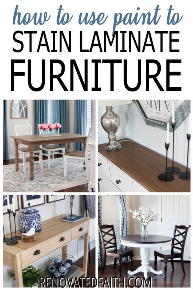 how to paint laminate furniture