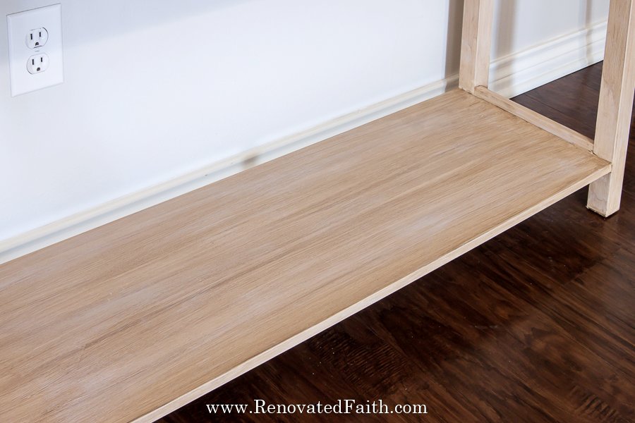 how to create a raw wood finish with paint