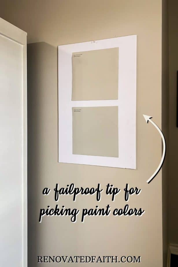 tip for picking a paint color