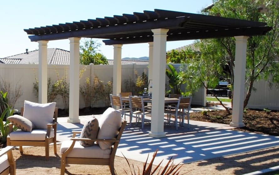 diy aluminum patio cover pergola