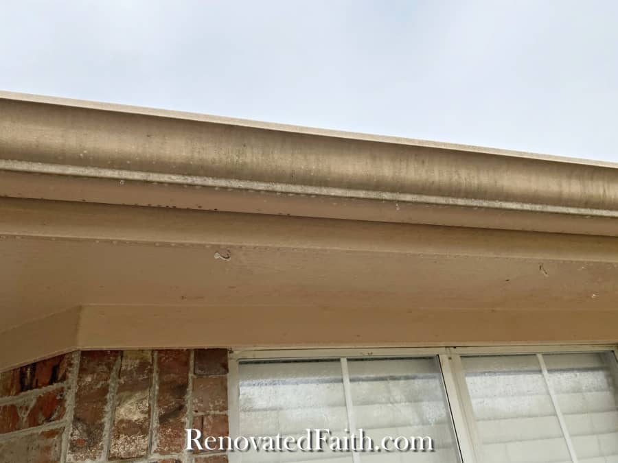 painting exterior trim, soffits and fascias