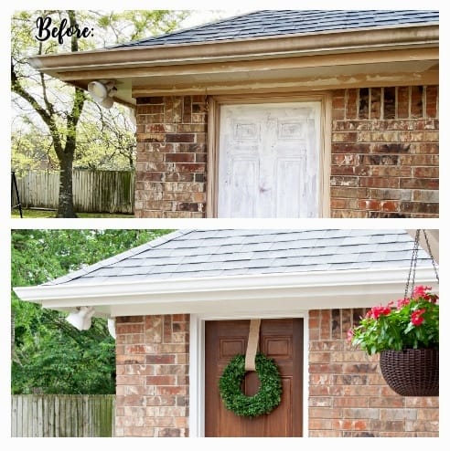 painting exterior trim, soffits, and fascias