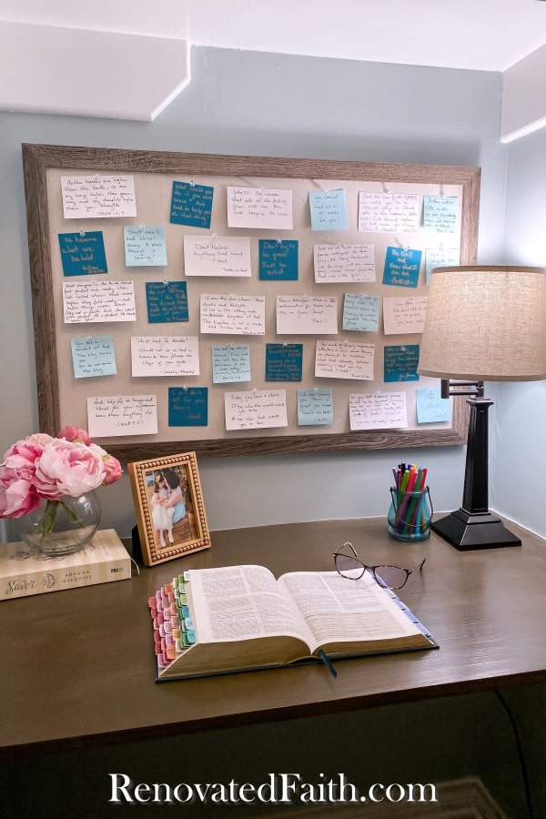 diy floating desk prayer closet