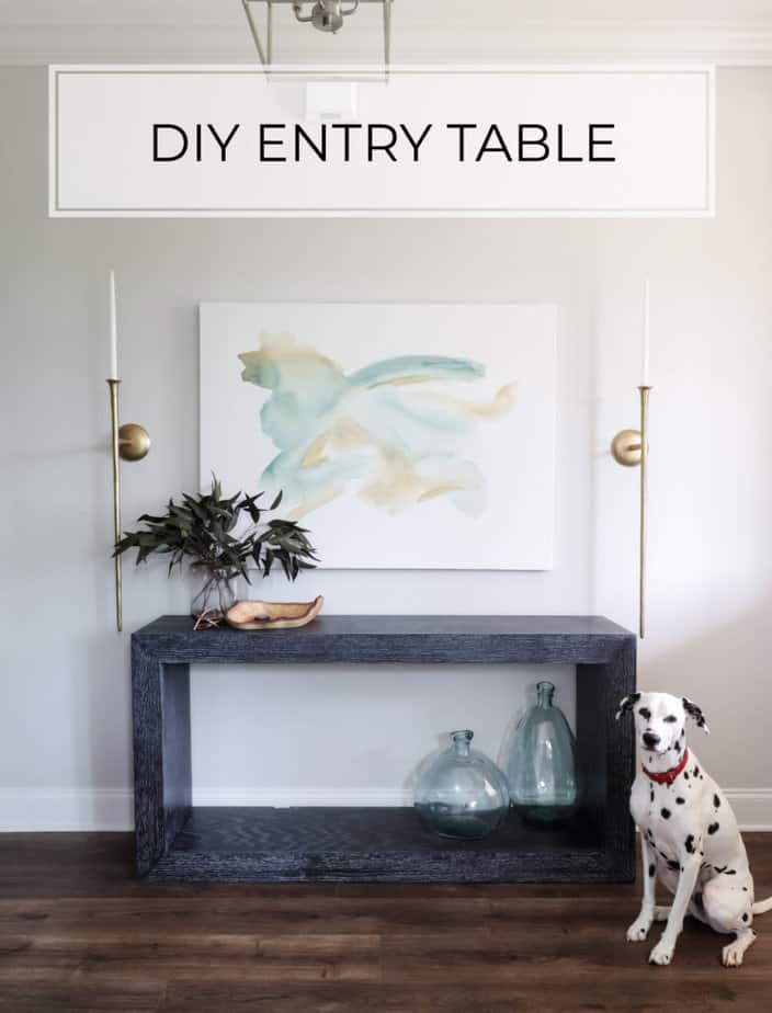 waterfall edge console table
