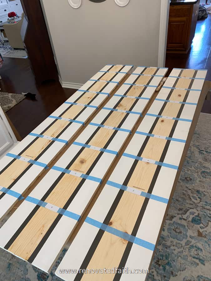 How to Make a DIY Paint Stick Table Top