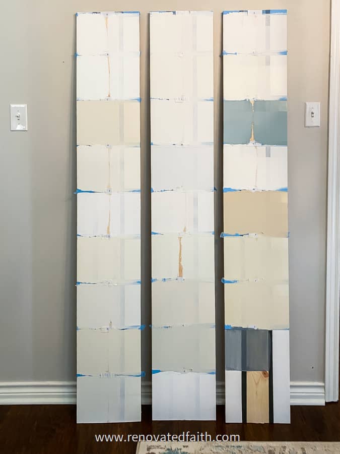 how i tested to see which is the best paint for cabinets