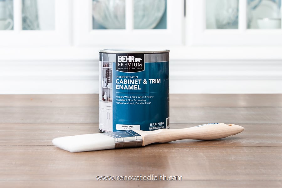 Behr cabinet trim and enamel - the budget choice for the best paint for cabinets
