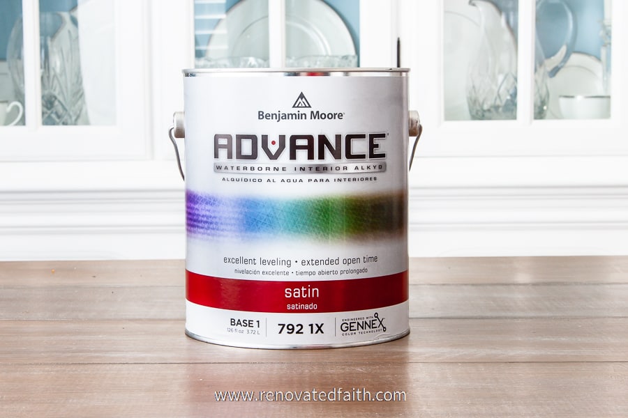 Benjamin Moore Advance - the best paint for furniture overall