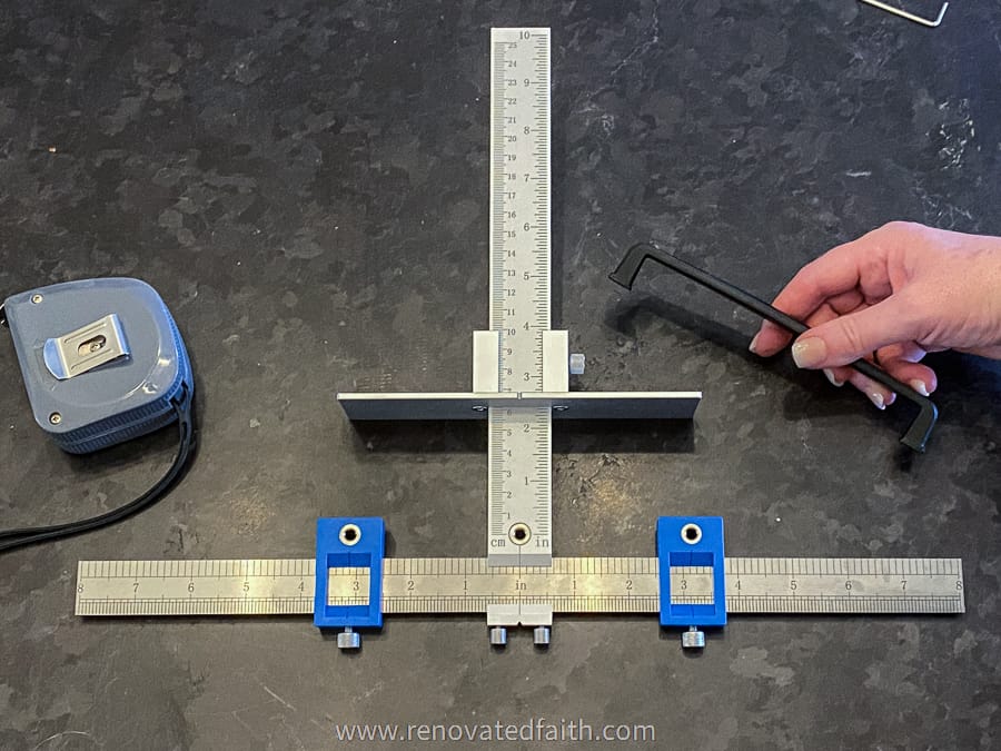 cabinet hardware jig adjustment