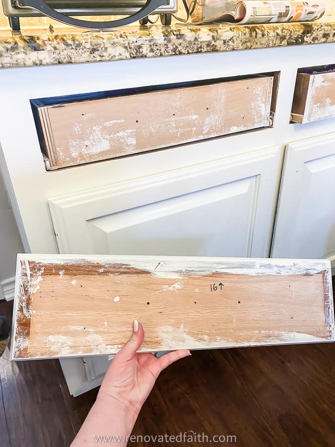 labeled drawer front