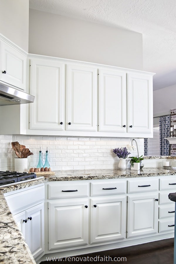 final of kitchen with new backsplash