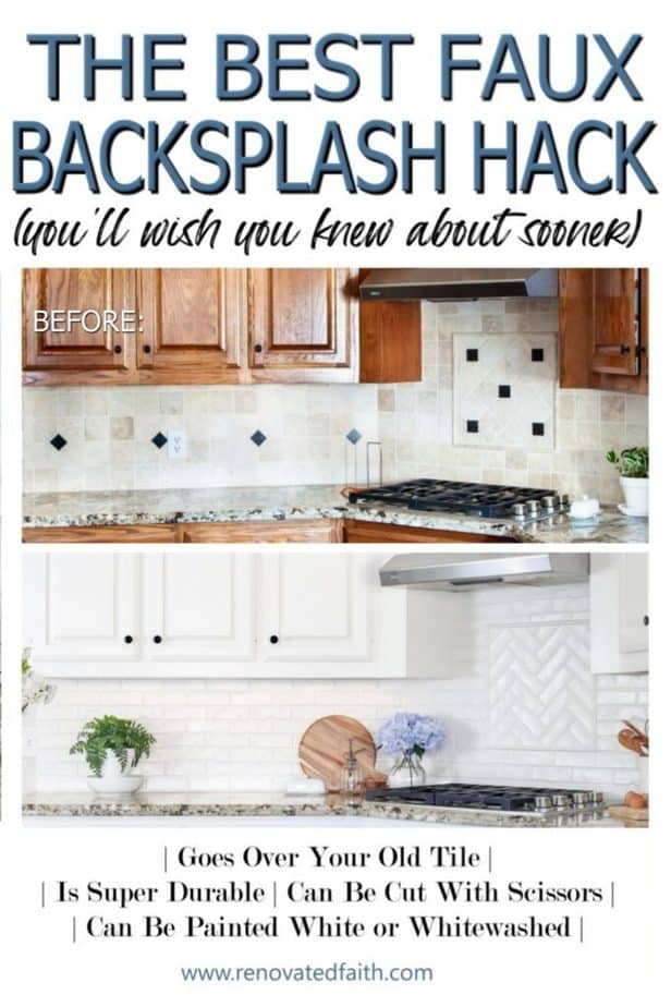 How to Cover an Old Tile Backsplash With Beadboard