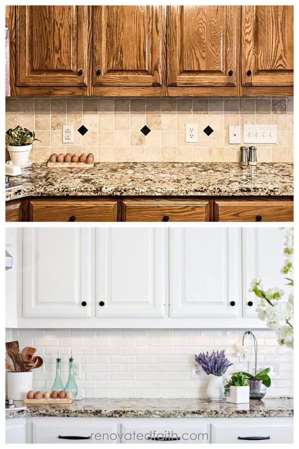 Best Faux Brick Backsplash (EASY, Low-Cost & Durable!)