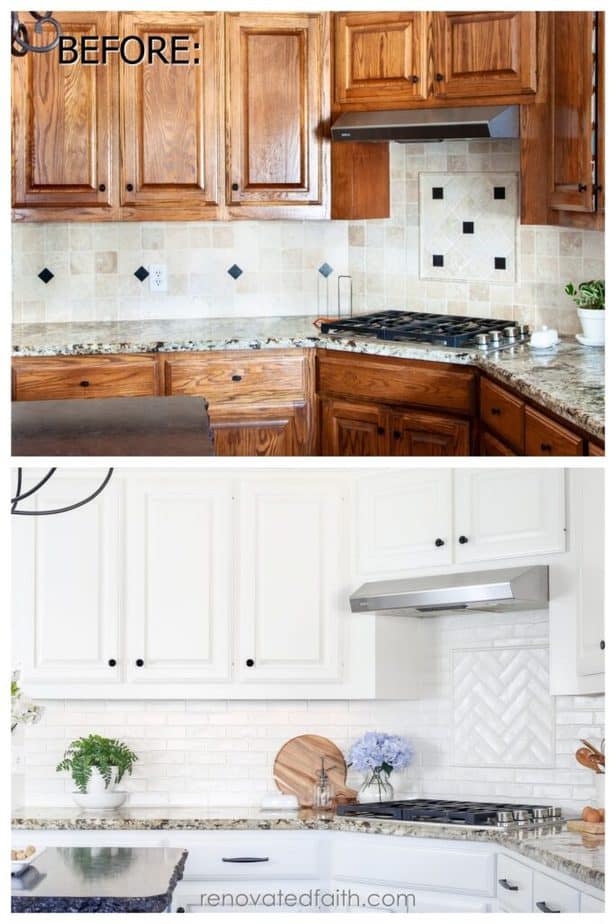 Best Faux Brick Backsplash (EASY, Low-Cost & Durable!)