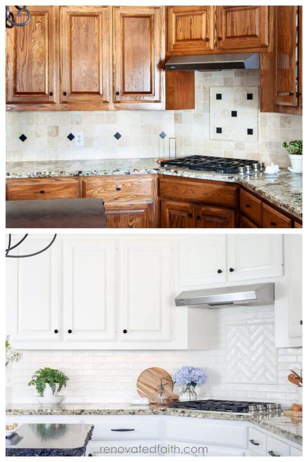 Best Faux Brick Backsplash (EASY, Low-Cost & Durable!)