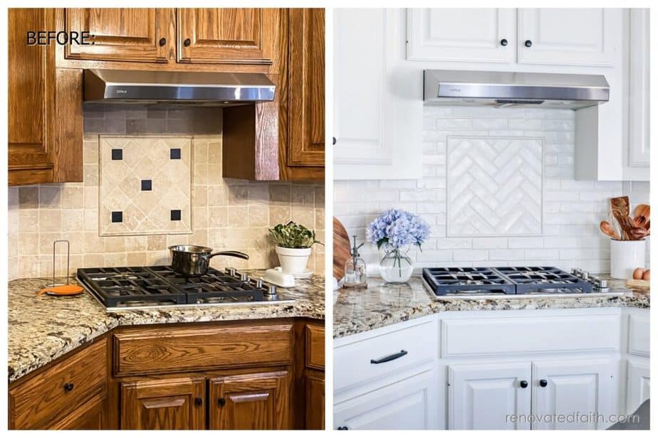 Best Faux Brick Backsplash (EASY, Low-Cost & Durable!)