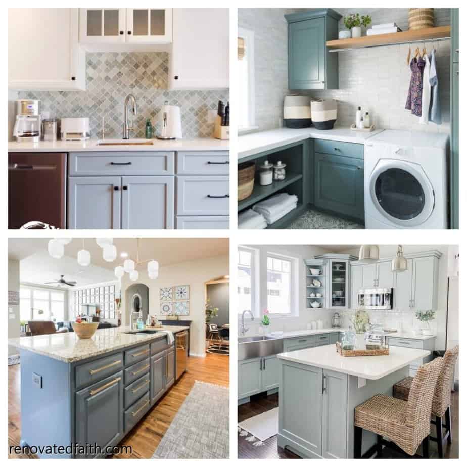 The Best 18 Paint Colors For Blue Kitchen Cabinets