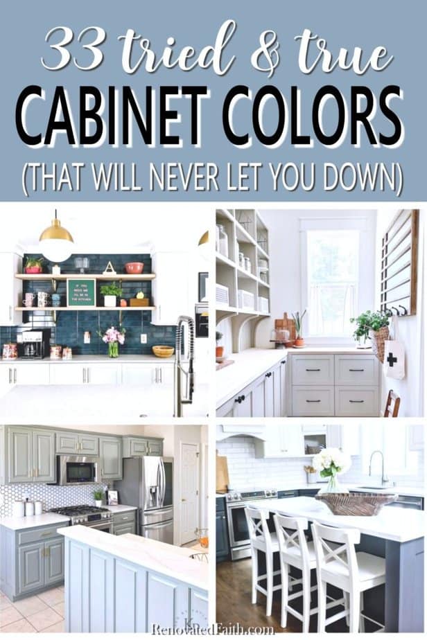 33 Popular Colors To Paint Kitchen Cabinets (In REAL Homes!)