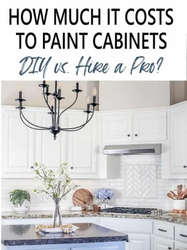 How Much Does It Cost To Paint Kitchen Cabinets (DIY vs Hiring a Pro)