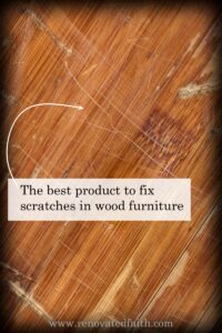 before repairin scratches in wood furniture