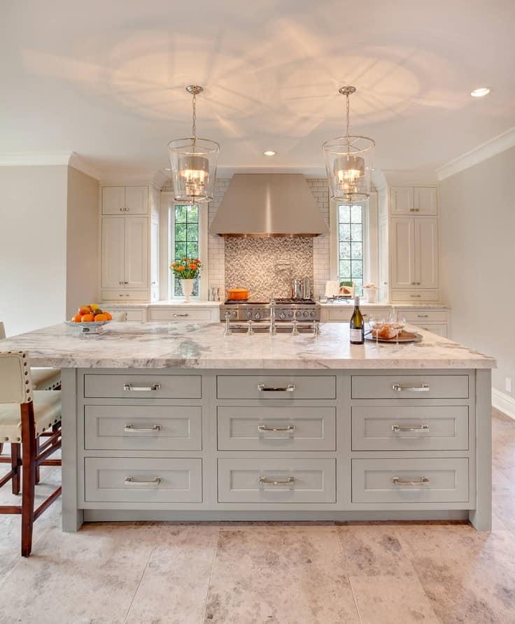 edgecomb gray on kitchen walls