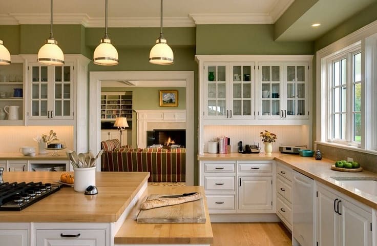 bold Kitchen Paint Colors with White Cabinets