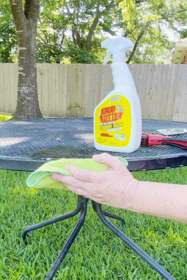krud kutter tough task for cleaning patio furniture