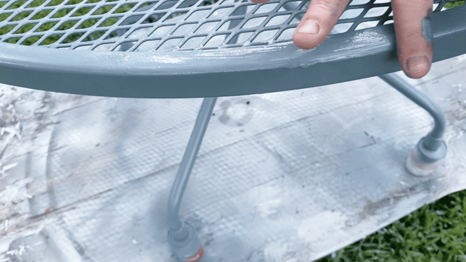 how to remove spray paint drips on wrought iron patio furniture