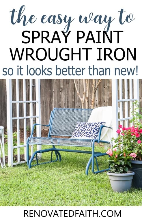 How To Paint Wrought Iron Patio Furniture (LIKE A PRO!)