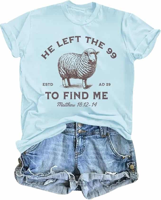 He Left the 99 t-shirt for women