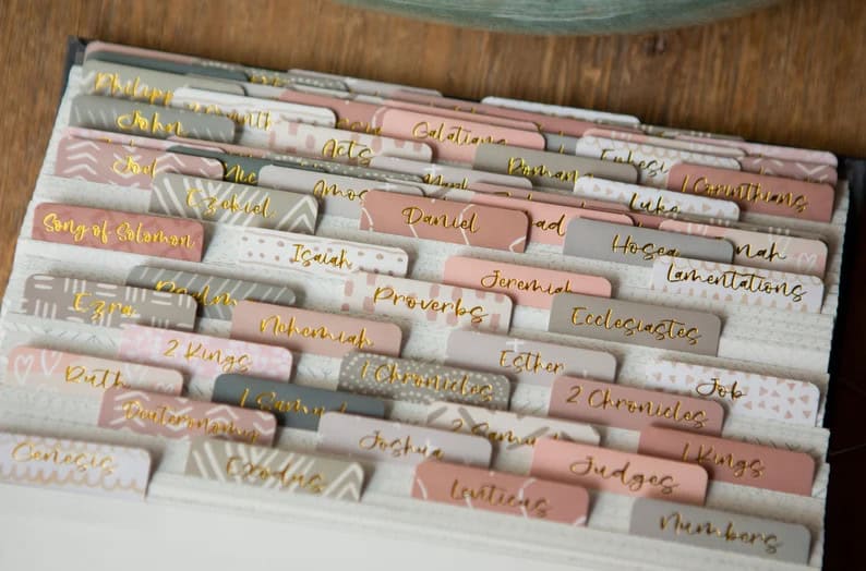 Bible tabs