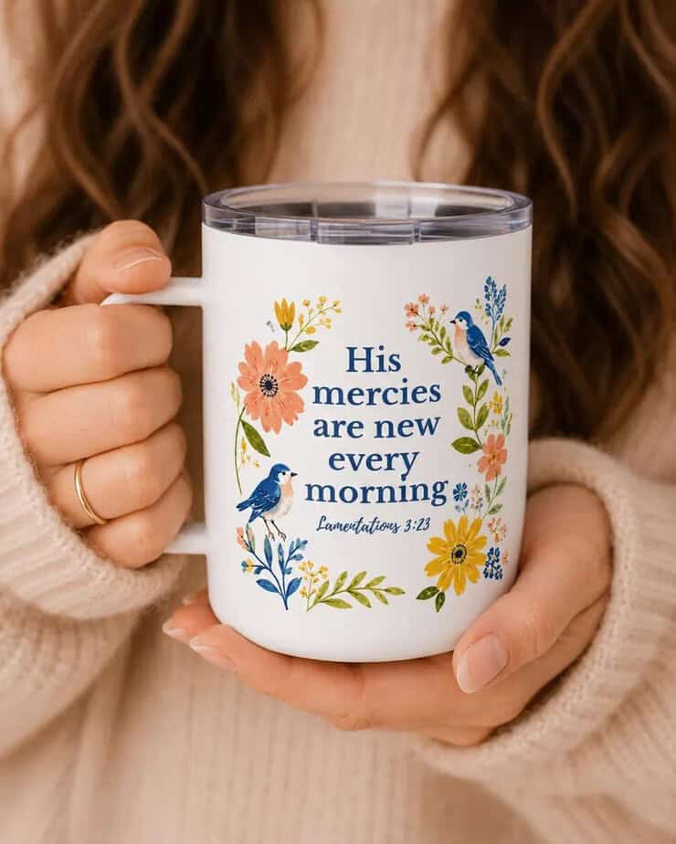 New mercies mug