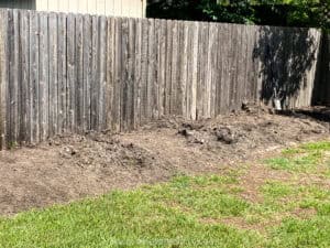 dig holes in your no dig flower bed