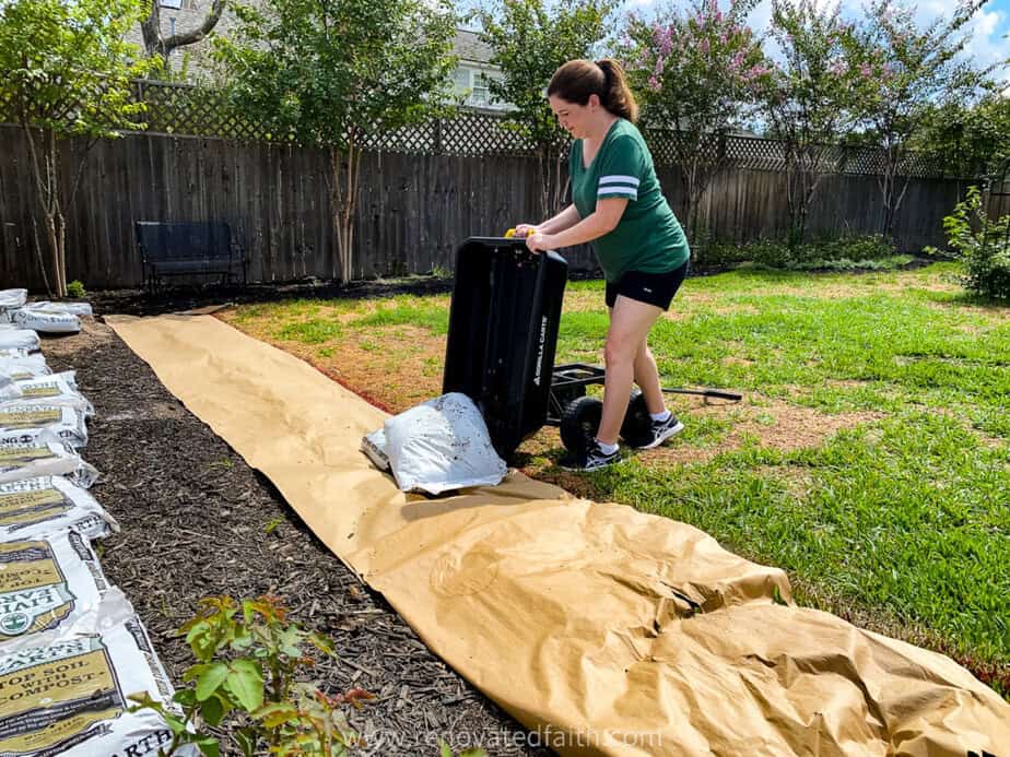 add soil to your raised bed