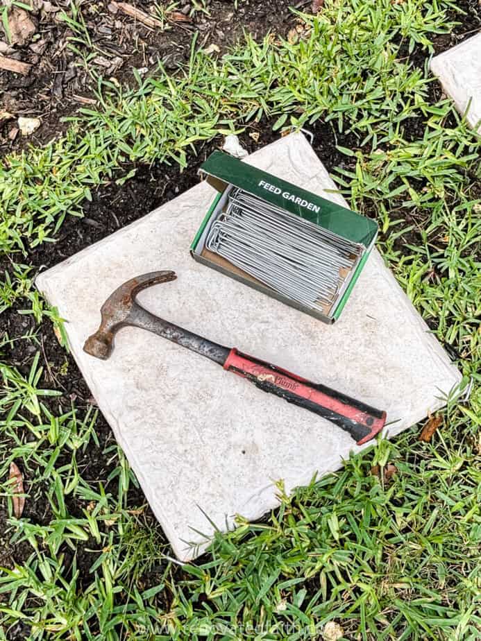 how to install plastic stepping stones