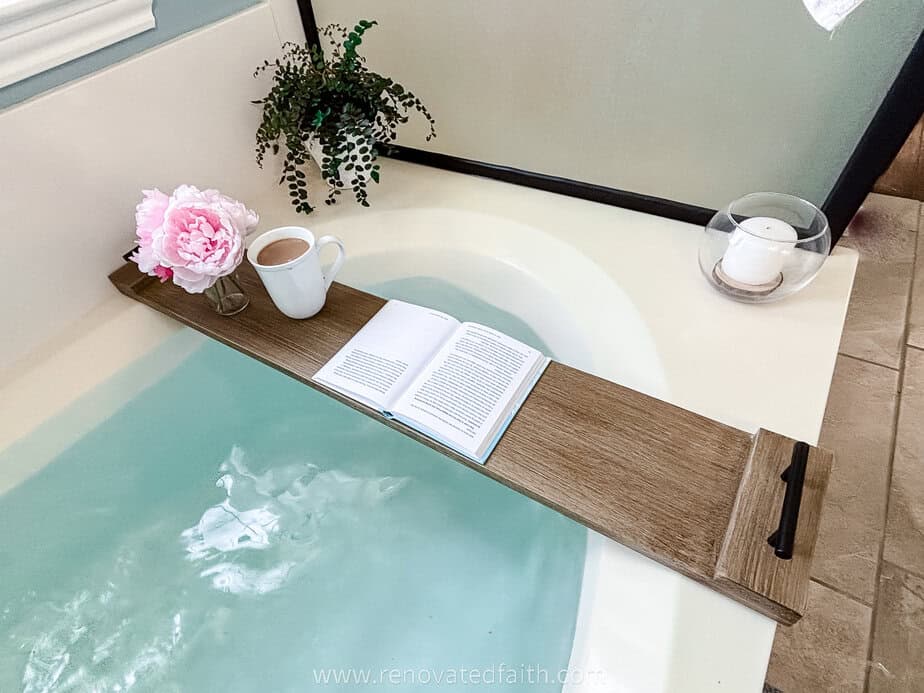 How to Make a Bath CaDDy Tray (For Less Than $10)