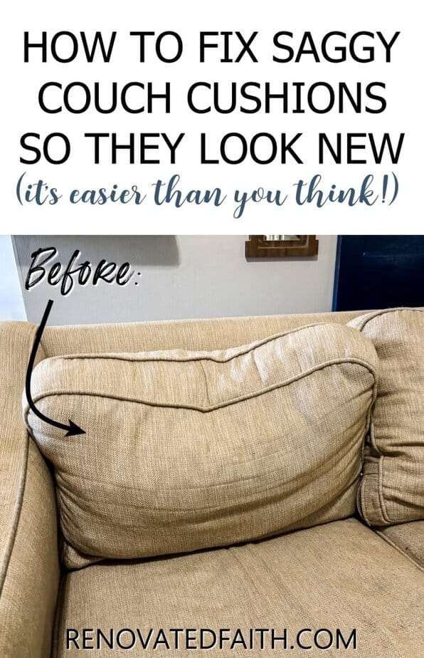 How to Fix a Sagging Couch Cushion (It's Easier Than You Think!)