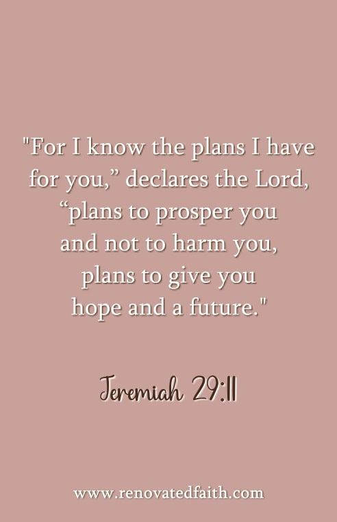 Jeremy 29:11 verse when it's hard to trust god